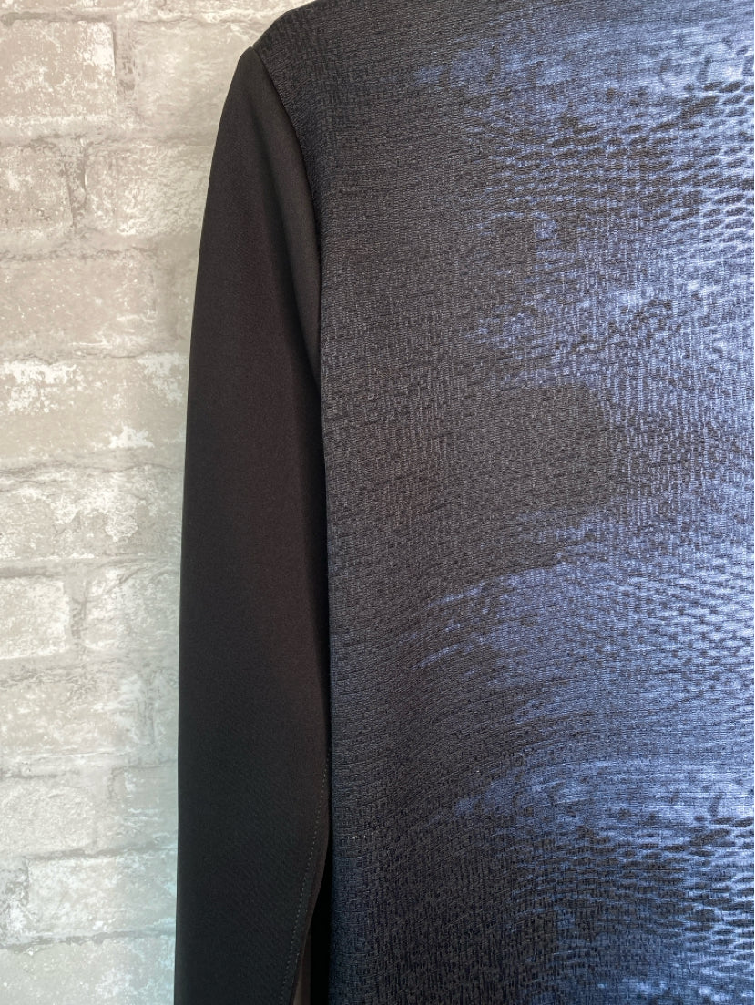 T Tahari Size S Black/Blue Jacket