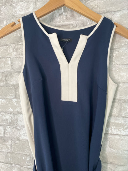 Ann Taylor Size XSP Navy/Cream Dress