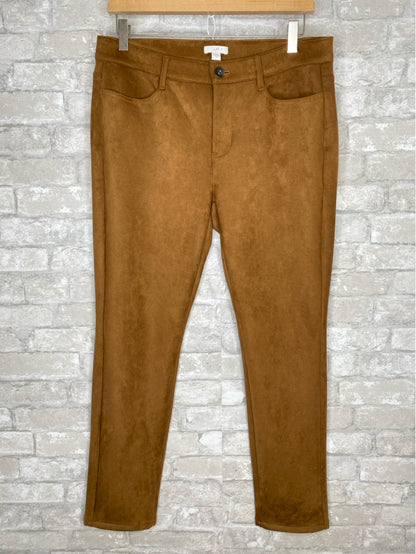 J Jill Size M/8 cognac Pants