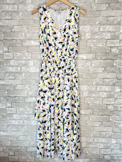 Moussey Studiowear Size S White/Multi Dress