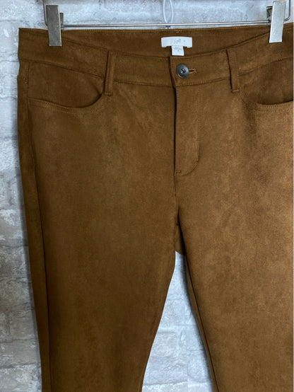 J Jill Size M/8 cognac Pants