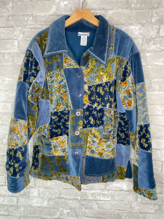 April Cornell Size S/M Blue/Olive/Yellow Jacket (Outdoor)