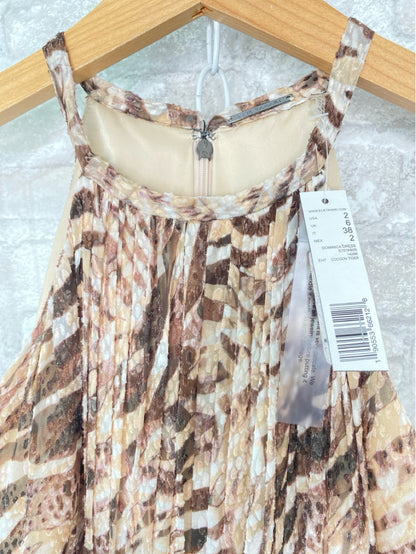 Elie Tahari Size XS/2 brown/cream Dress