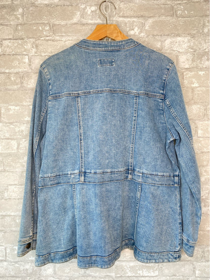 LOGO Lori Goldstein Size M/10 Blue Denim Jacket