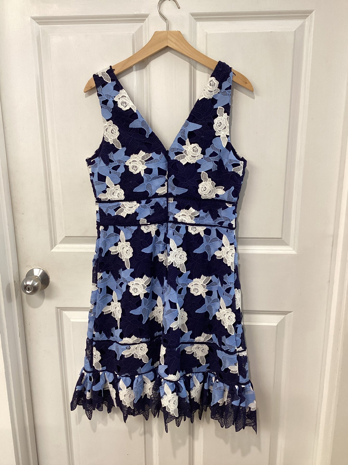 Vineyard Vines Size M/10 Blue/White Dress