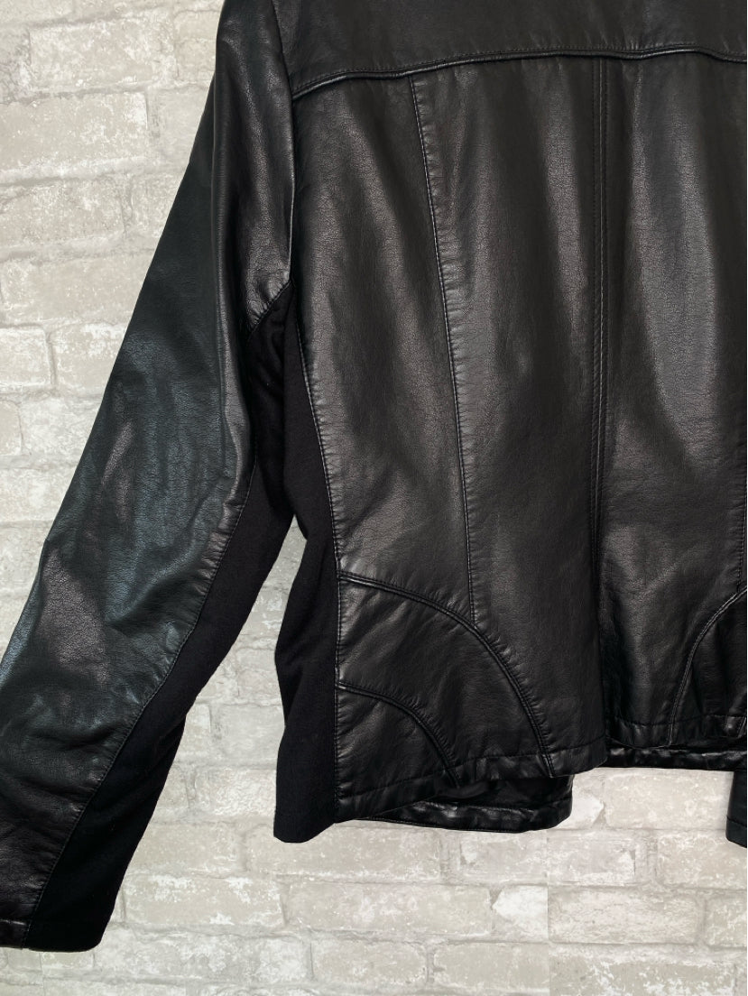 Kenneth Cole Size XL Black Leather