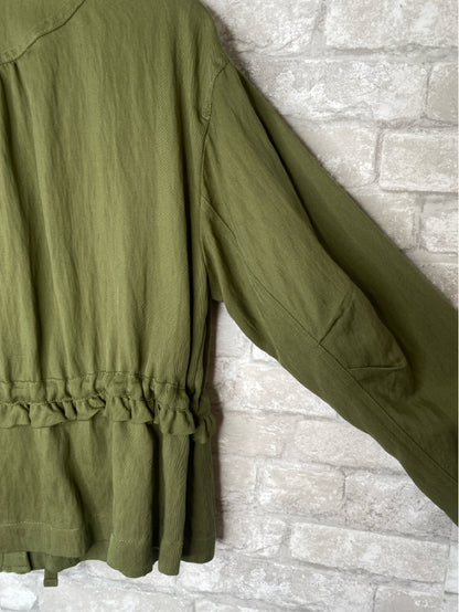 by Anthropologie Size XXS Moss Green Jacket