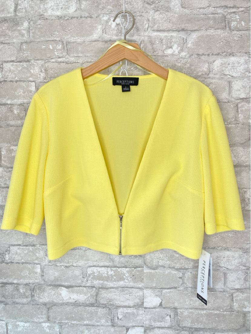 Perceptions Size L Lemon Yellow Jacket