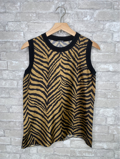 Elie Tahari Size XS Black/Gold Shirt