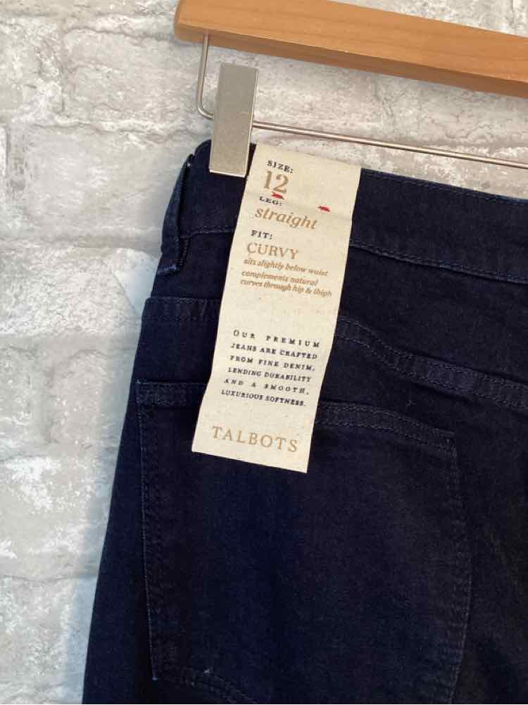 Talbots Size L/12 dark wash Jeans