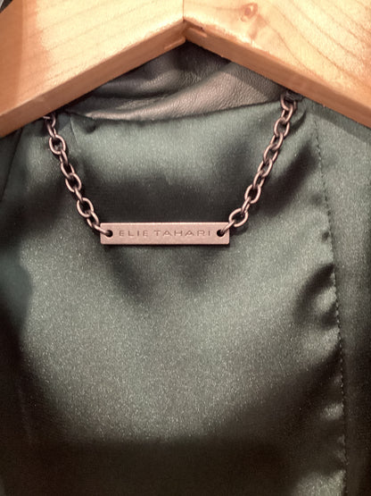 Elie Tahari Size S Green Leather