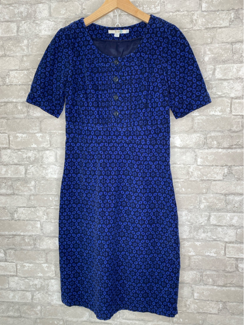 Boden Size 4L Black/Blue Dress