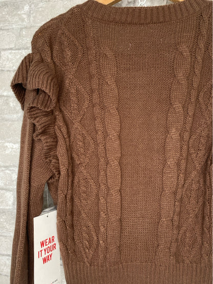 Celebrity Pink Size L Brown Sweater