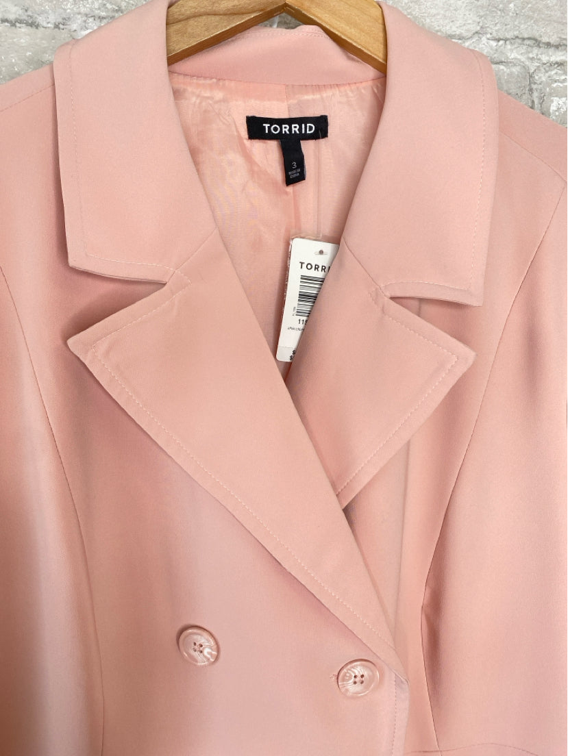 Torrid Size 3X light pink Coat