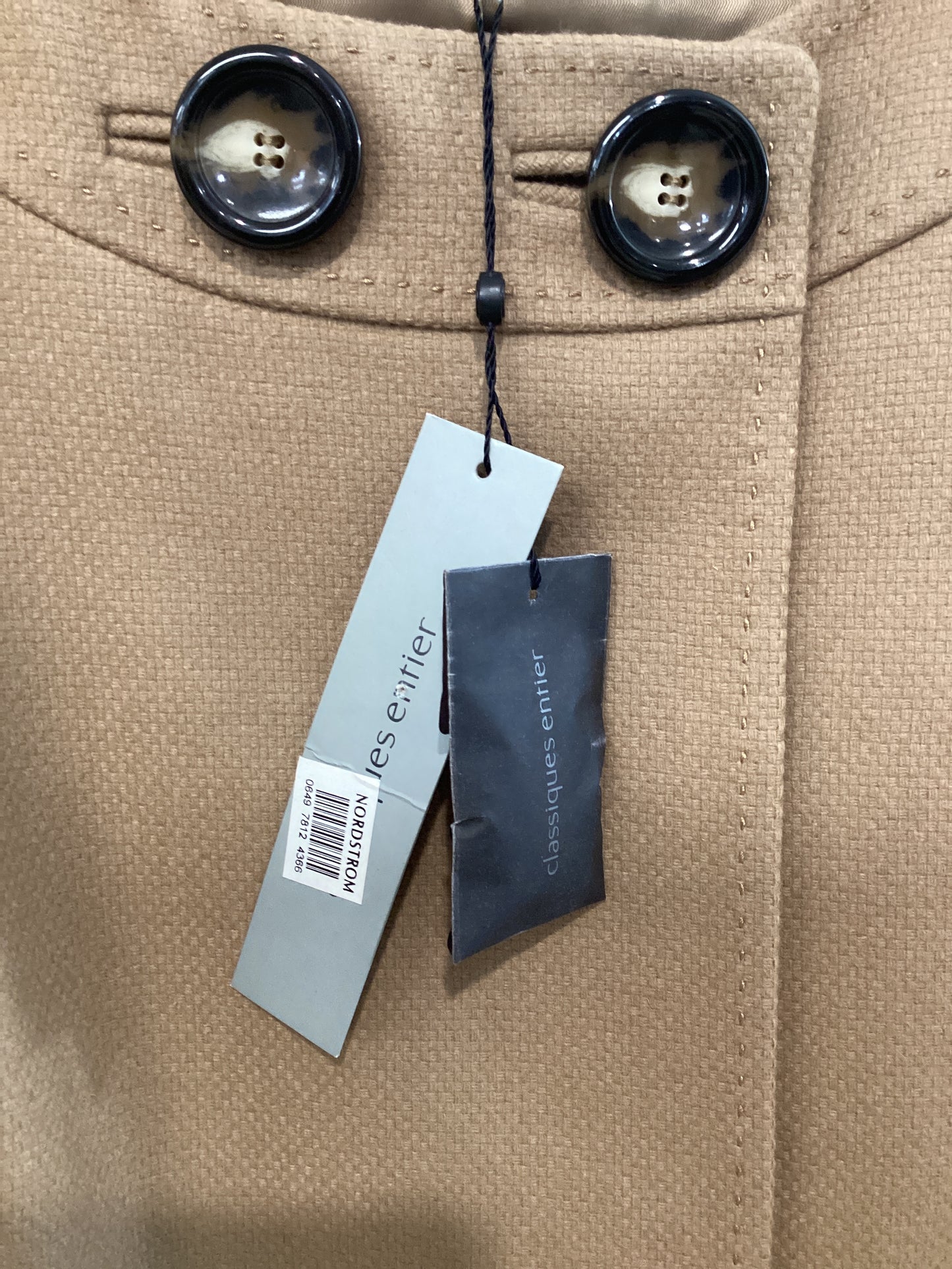 Classiques Entier Size L Camel Jacket