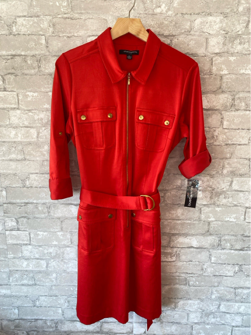 sharagano Size M/10 Red Dress