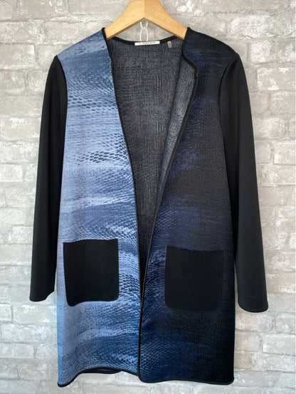 T Tahari Size S Black/Blue Jacket