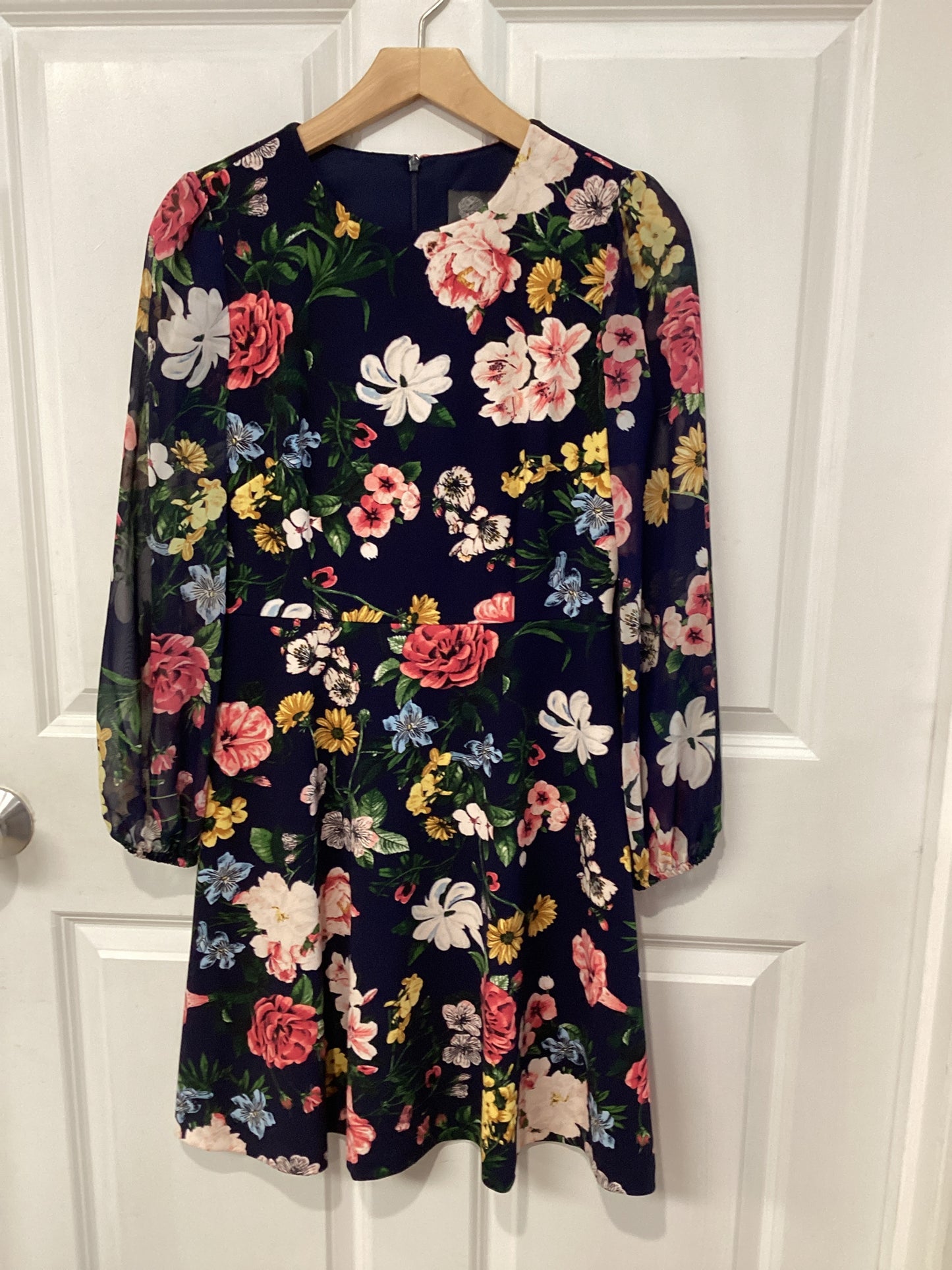 Vince Camuto Size 4 Navy/Multi Dress