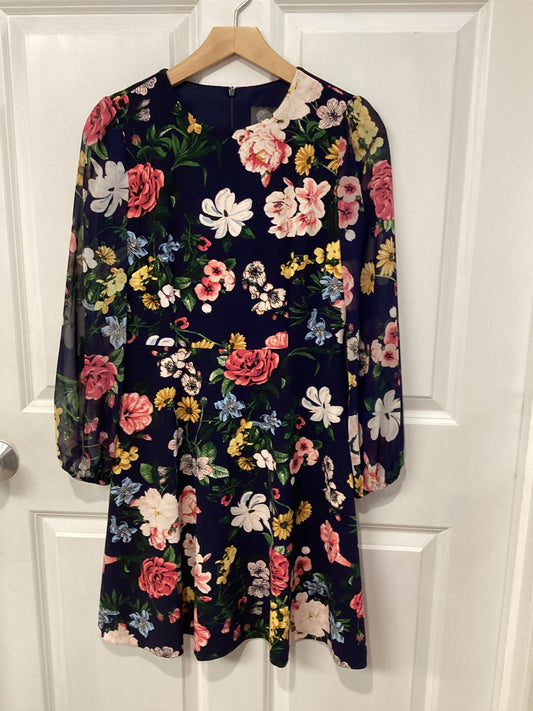 Vince Camuto Size 4 Navy/Multi Dress
