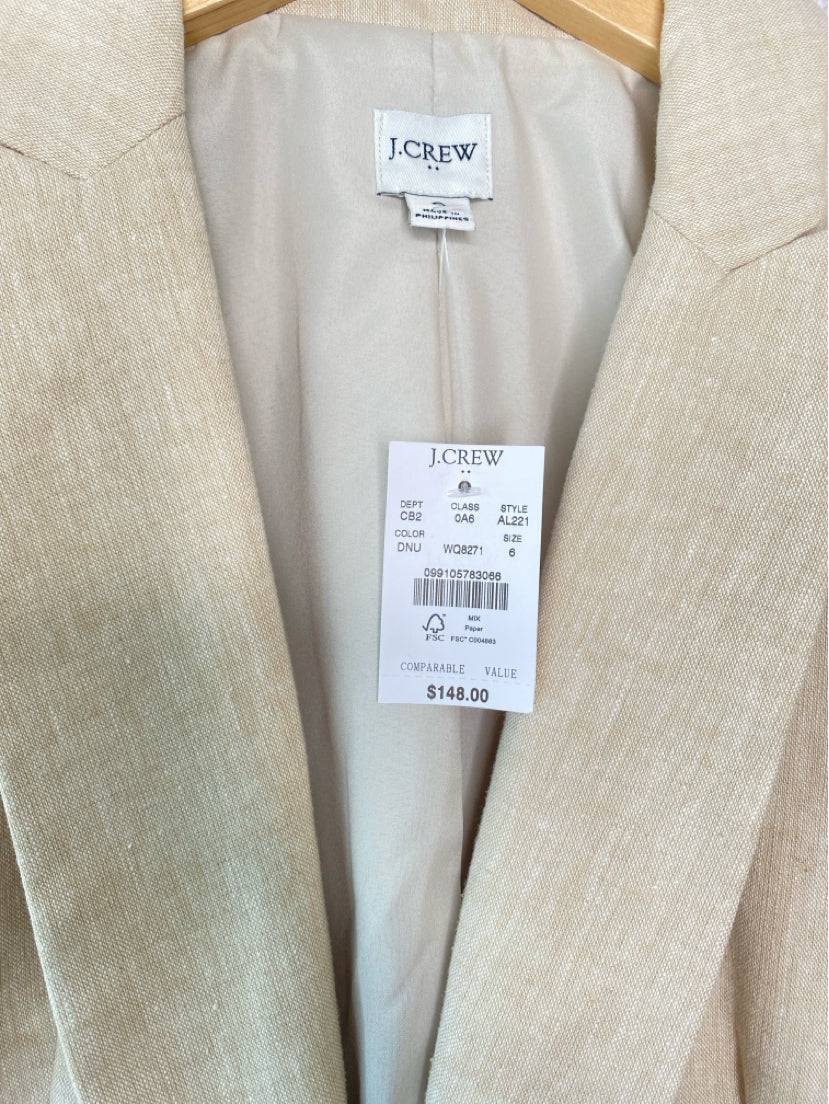 J Crew Size S/6 Cream Blazer