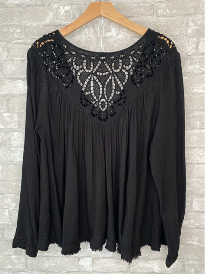 Free People Size M Black Misc. Tops