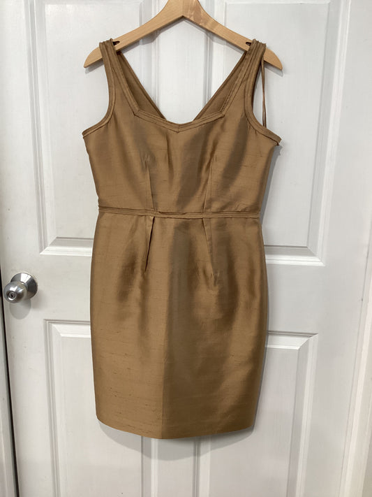 Talbots Size S/6 Metallic Mocha Dress