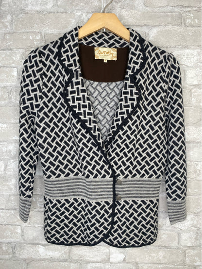 Lia Molly Size M Charcoal/Light Grey Cardigan