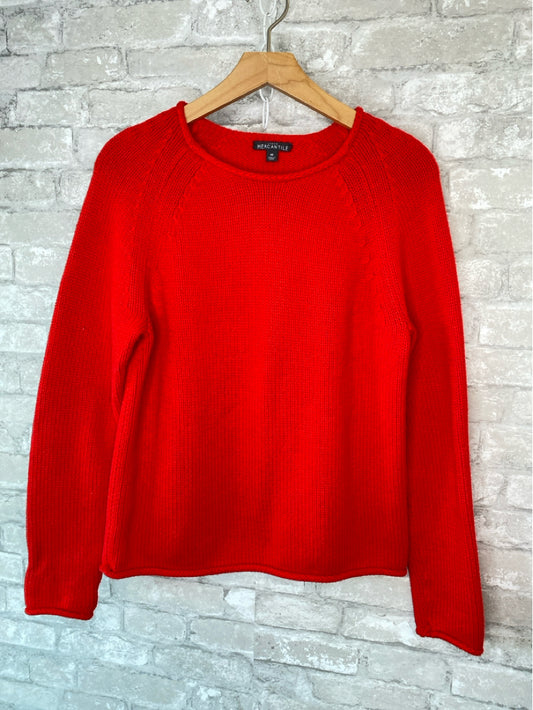 J Crew Size M Bright Red Sweater