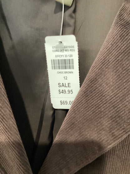 LL Bean Size L/12 Chocolate Brown Blazer