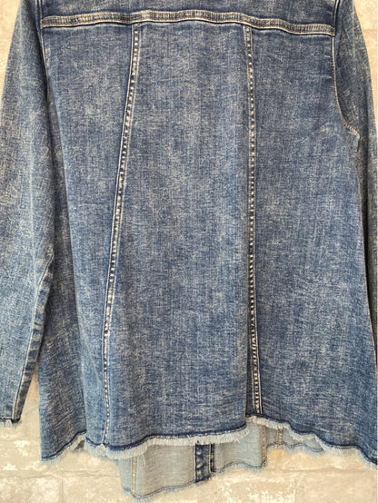 LOGO Lori Goldstein Size M/10 Blue Denim Jacket