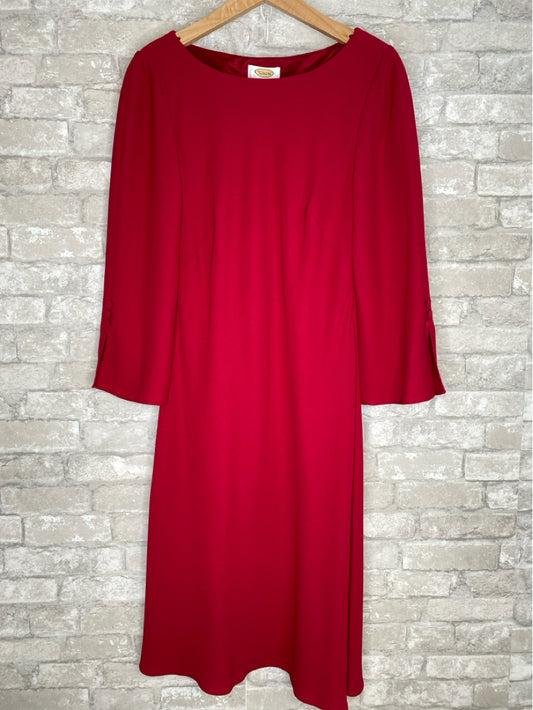 Talbots Size S/6 Red Dress