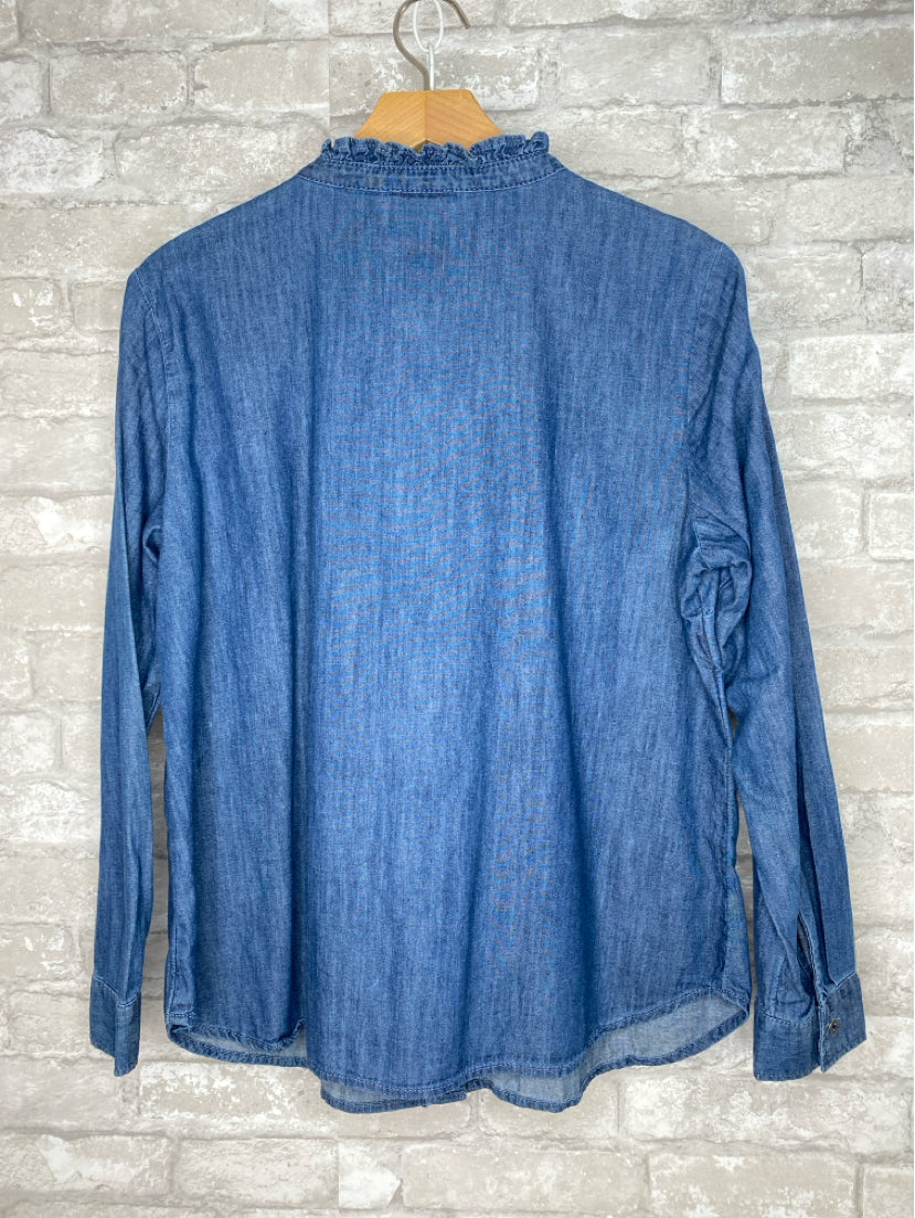 Talbots Size LP Blue Shirt