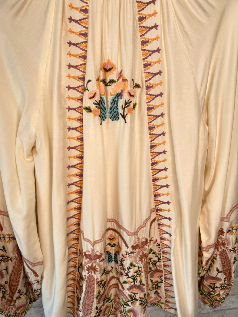 Sundance Size XS Cream/Multi Blouse