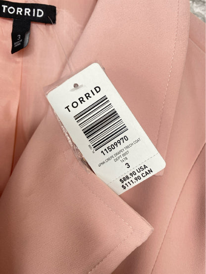 Torrid Size 3X light pink Coat