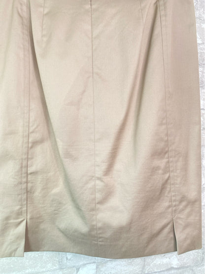 Akris Size M/8 Khaki Beige Skirt