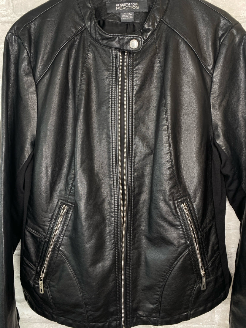 Kenneth Cole Size XL Black Leather