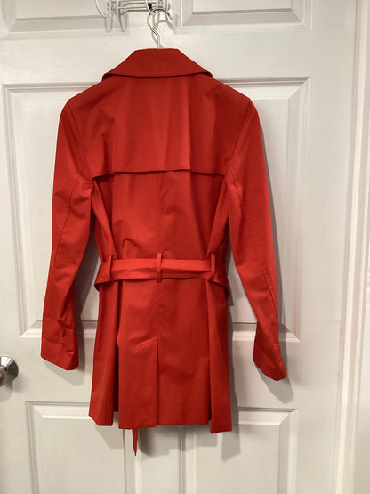 Michael Kors Size M Red Trenchcoat