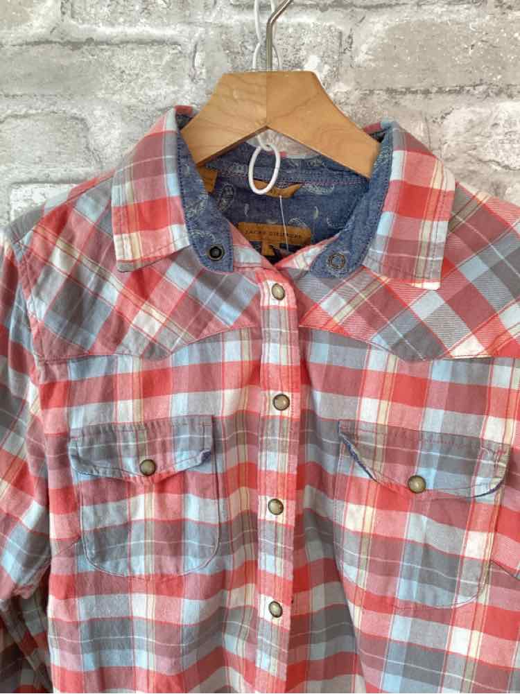 BEA Size S Pink/blue/grey Button Down