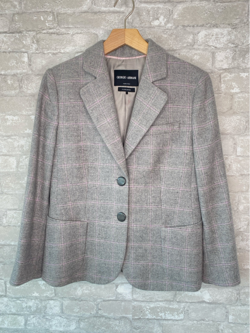 Giorgio Armani Size S Grey/Lavender Blazer