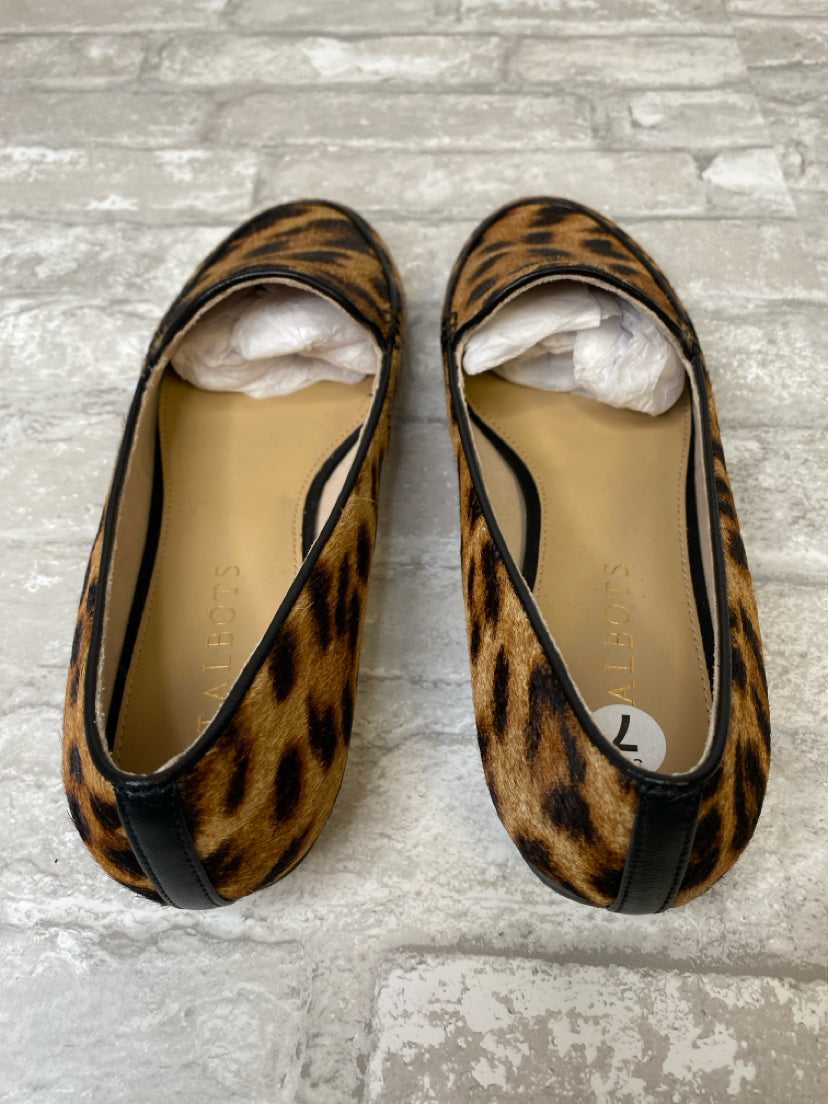 Talbots Size 7 Brown/Amber Flats