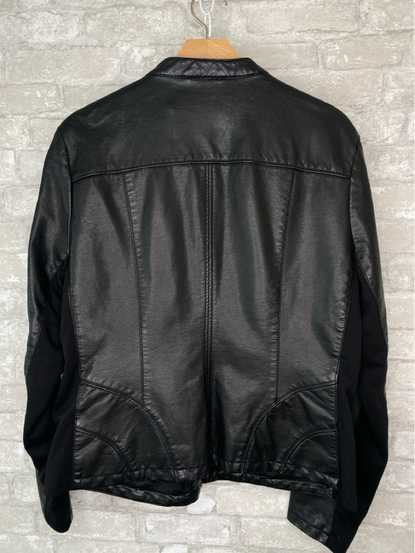 Kenneth Cole Size XL Black Leather