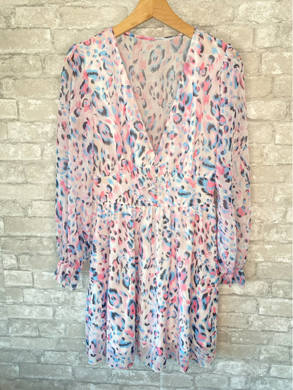 Carlisle Size M pink/blue/white Dress