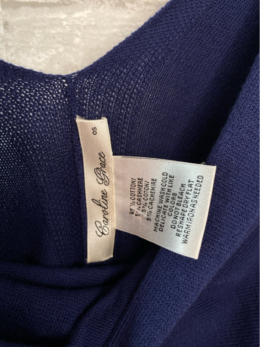 Caroline Grace Size OS Navy Misc. Tops