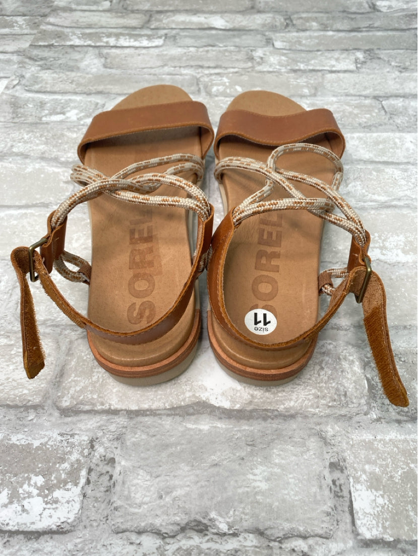 Sorel Size 11 Tan Sandals