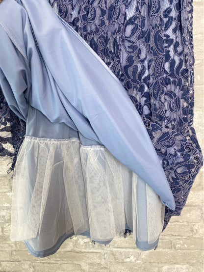 Eliza J Size 0p Blue/Lavendar Dress