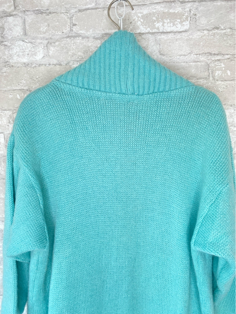 Jaques Borel Size M/L Turquoise Sweater