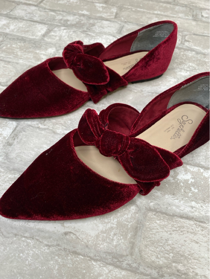 Seychelles Size 7 Burgundy Flats