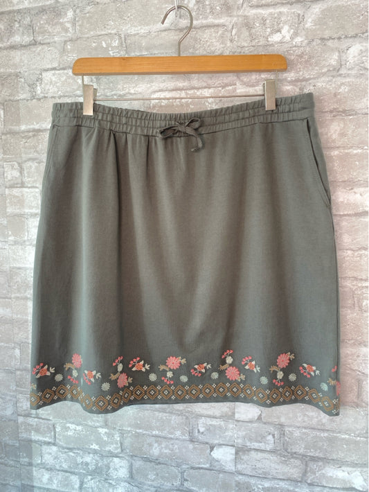 J Jill Size L Olive Skirt