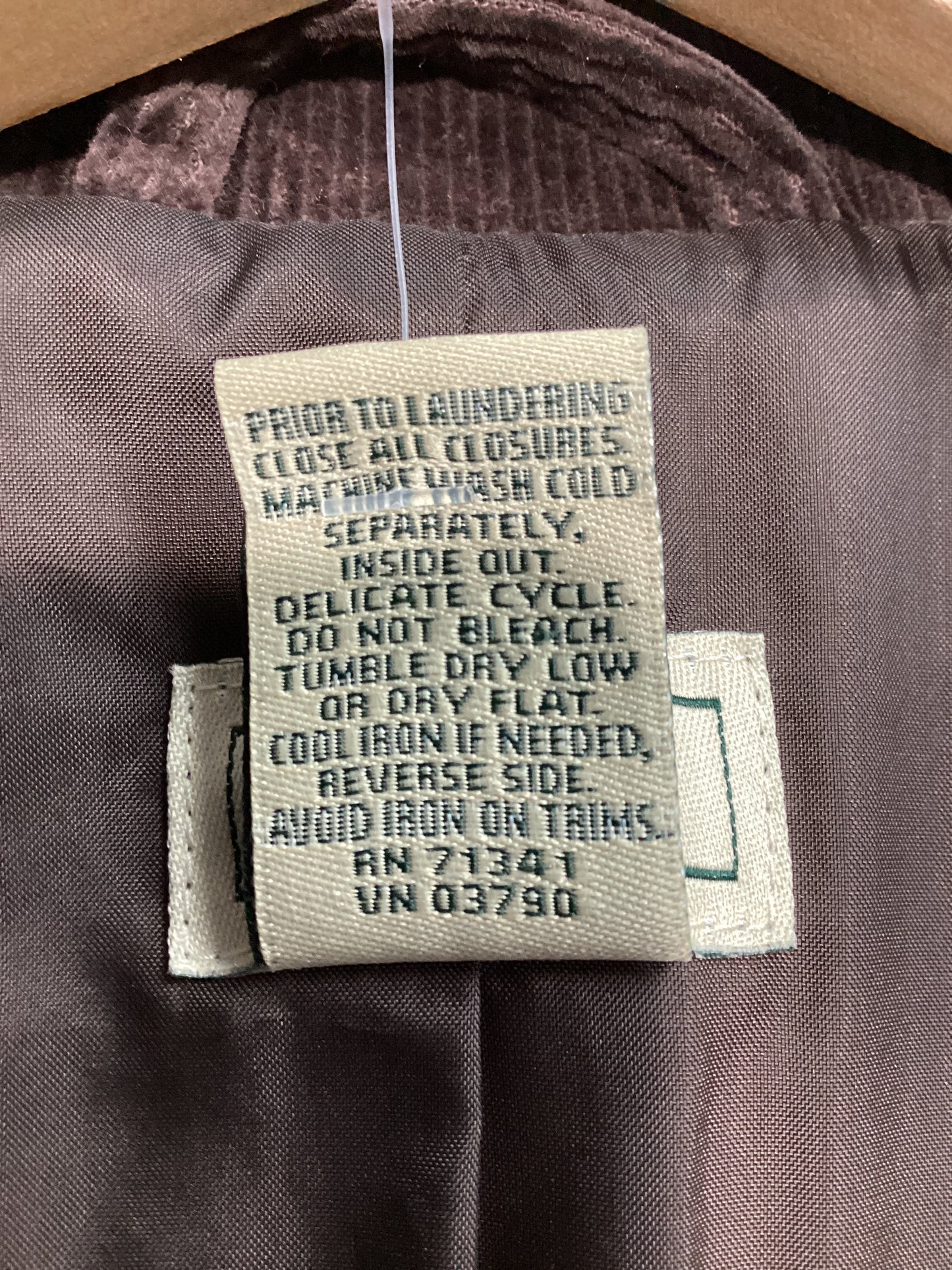 LL Bean Size L/12 Chocolate Brown Blazer