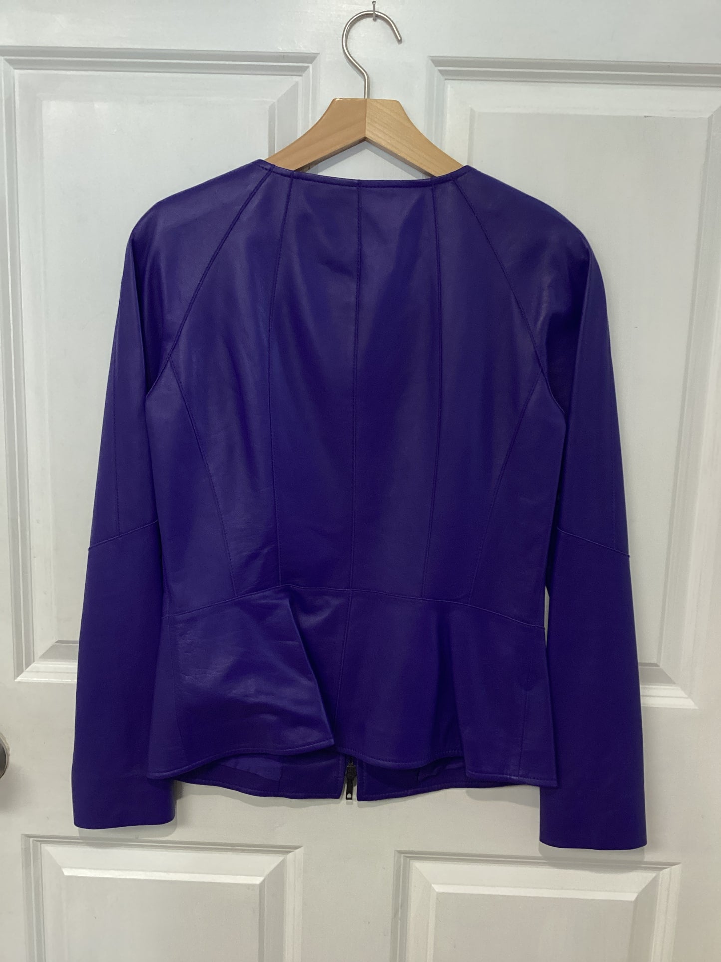 Layfayette 148 Size XS/2 Purple Leather